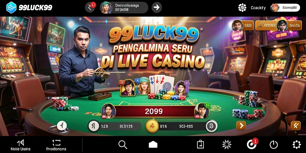 Tampilan gameplay Live Casino yang menarik dan interaktif.