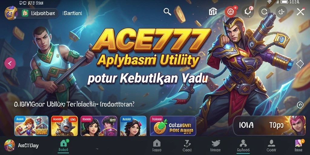 Tampilan antarmuka ACE777 yang intuitif dan modern.