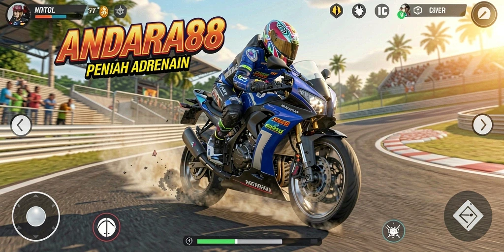 Gameplay seru balapan motor dalam ANDARA88.