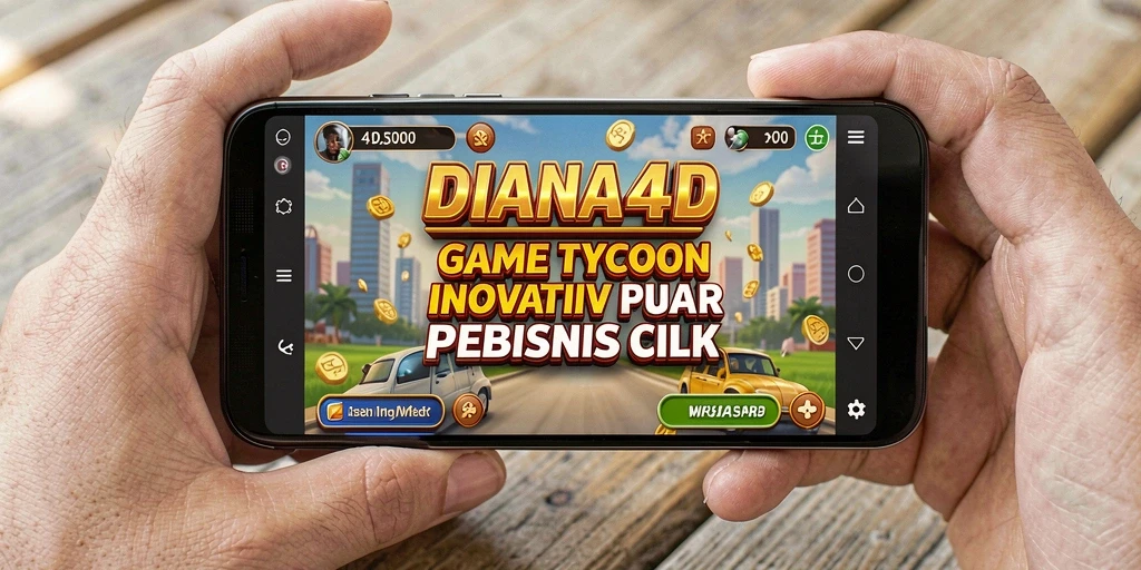 Tangkapan layar gameplay DIANA4D yang menunjukkan pengelolaan bisnis.