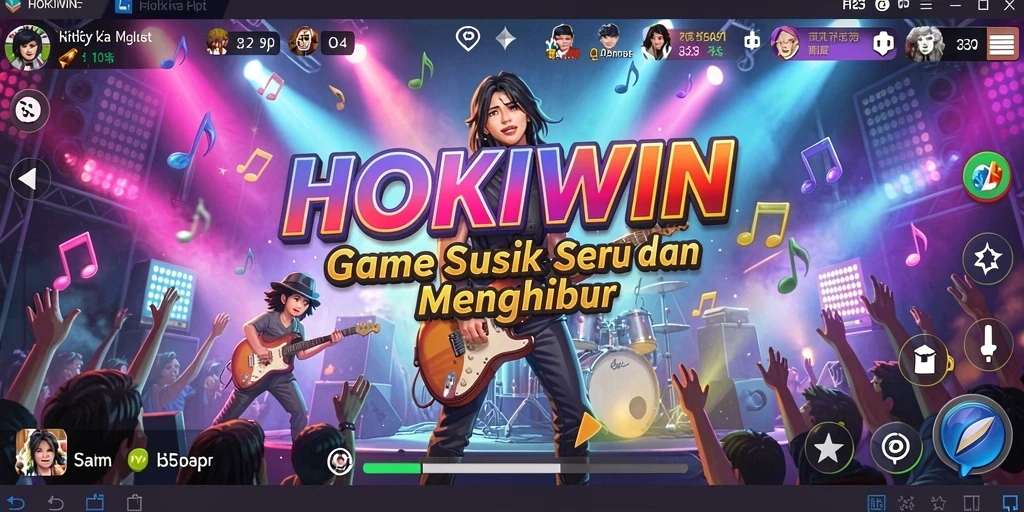 Screenshot gameplay HOKIWIN yang mendebarkan dan penuh warna.