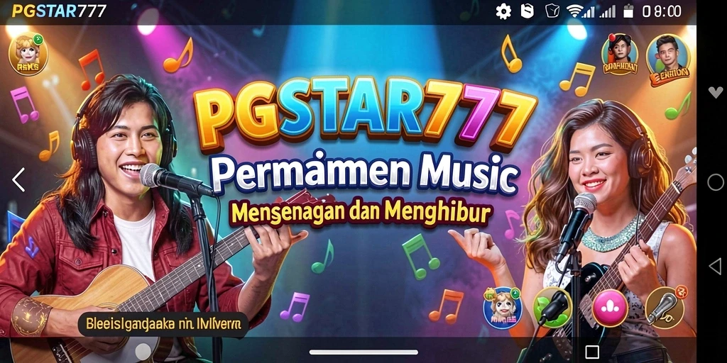 Tampilan permainan PGSTAR777 yang menarik dan interaktif saat bermain musik.