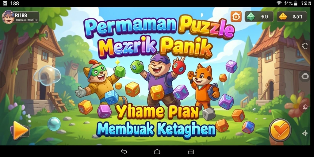 Tampilan permainan RI188 yang menampilkan berbagai teka-teki menarik.