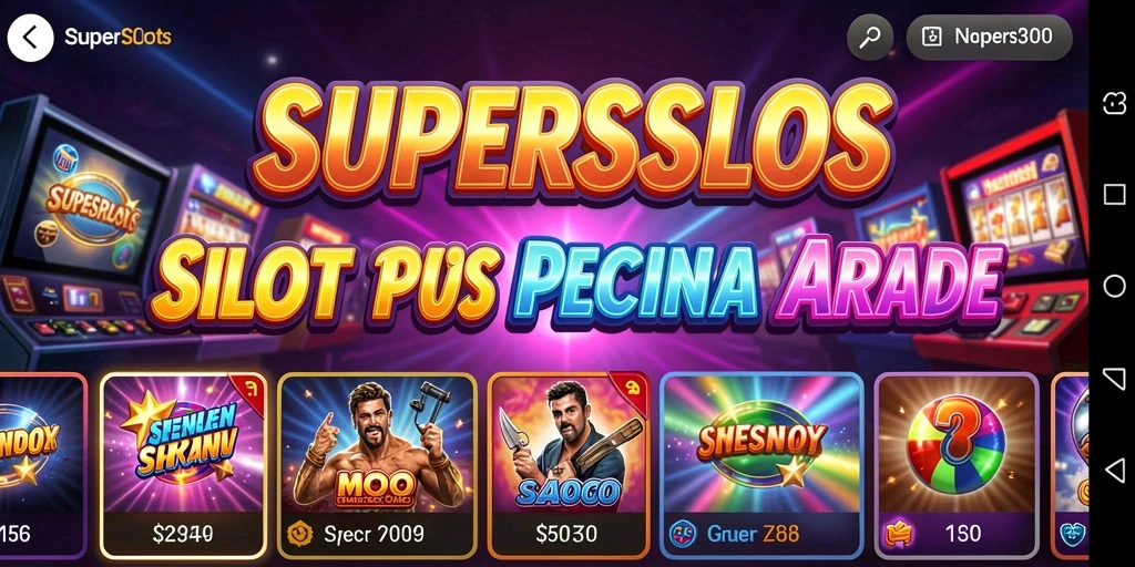 Tampilan gameplay seru dari SUPERSLOTS dengan beragam slot menarik.