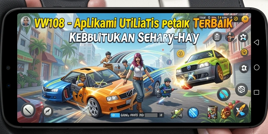 Tampilan antarmuka VW108 yang sederhana dan efektif.